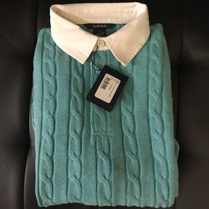 GANT Aqua Men’s Collared Sweater
